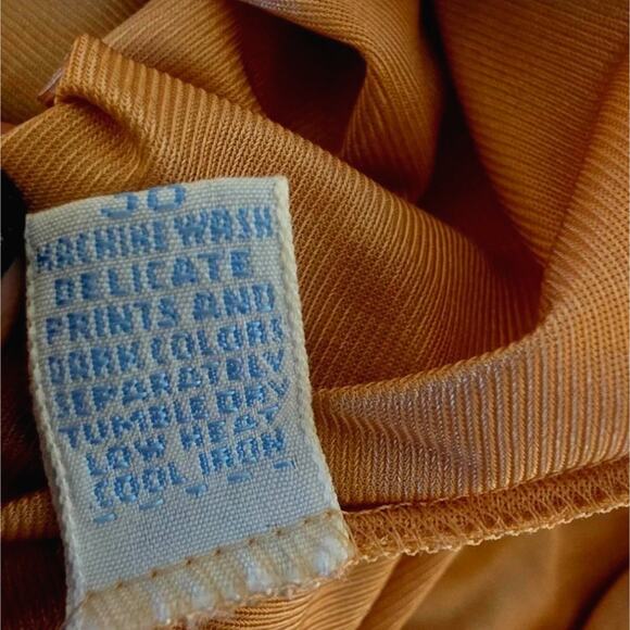 Vintage Vanity Fair Sheer Nylon Maxi Gold Goddess Nightgown Made in USA - Picture 6 of 6